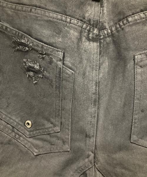 GOJOYJINNI&TH4SWE（ゴジョイジンニ）GOJOYJINNI&TH4SWE (ゴジョイジンニ) ワックスコーティングバイカーデニム ブラック サイズ:2の古着・服飾アイテム