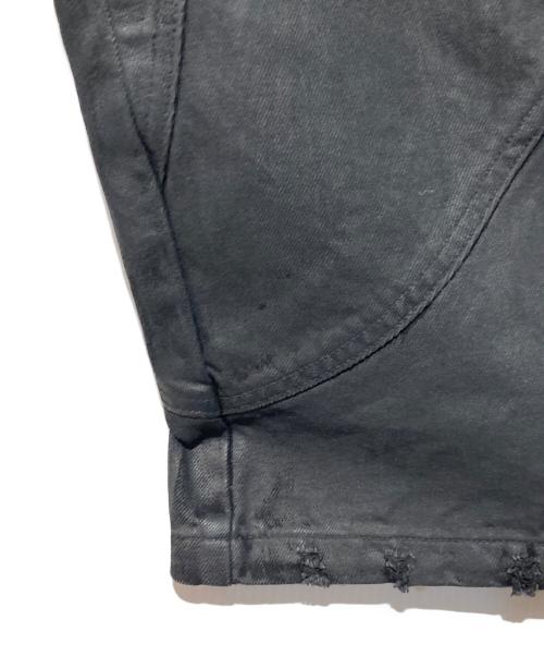 GOJOYJINNI&TH4SWE（ゴジョイジンニ）GOJOYJINNI&TH4SWE (ゴジョイジンニ) ワックスコーティングバイカーデニム ブラック サイズ:2の古着・服飾アイテム