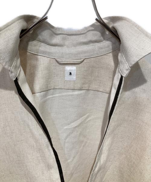 edifice la boucle（エディフィス ラ ブークル）EDIFICE LA BOUCLE (エディフィス ラ ブークル) レザーパイピングスキッパーシャツ ベージュ サイズ:2の古着・服飾アイテム