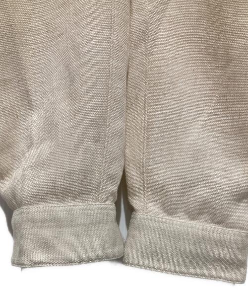 edifice la boucle（エディフィス ラ ブークル）EDIFICE LA BOUCLE (エディフィス ラ ブークル) レザーパイピングスキッパーシャツ ベージュ サイズ:2の古着・服飾アイテム