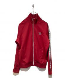 FRED PERRY（フレッドペリー）の古着「TAPED TRACK JACKET」｜レッド