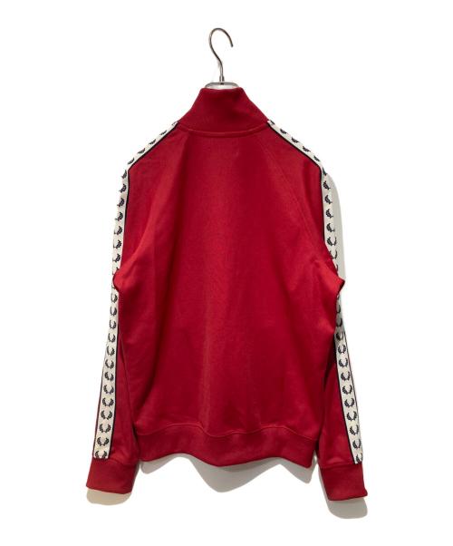 FRED PERRY（フレッドペリー）FRED PERRY (フレッドペリー) TAPED TRACK JACKET レッド サイズ:Mの古着・服飾アイテム