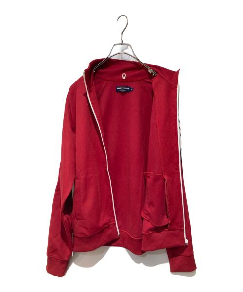 FRED PERRY（フレッドペリー）FRED PERRY (フレッドペリー) TAPED TRACK JACKET レッド サイズ:Mの古着・服飾アイテム