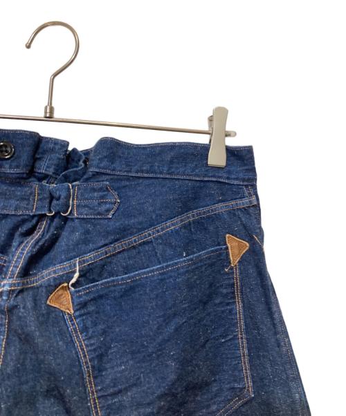 WAREHOUSE（ウエアハウス）WAREHOUSE (ウエアハウス) 3POCKET HEAVY LEATHER BOUND OVERALL インディゴ サイズ:W36の古着・服飾アイテム