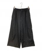 Y'sワイズ）の古着「ワイドスラックス」｜ブラック