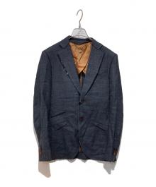 MAATEE&SONS（マーティーアンドサンズ）の古着「24SS UNCON SINGLE TAILORED JACKET」｜モカブラウン