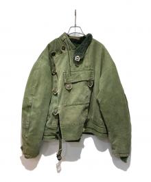 USED（ユーズド）の古着「モーターサイクルジャケット」｜オリーブ