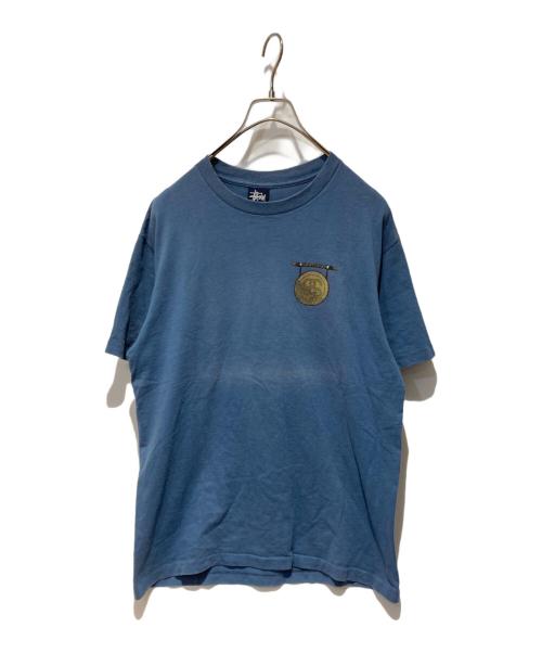 stussy（ステューシー）stussy (ステューシー) SSリングロゴドラムTシャツ スカイブルー サイズ:Mの古着・服飾アイテム