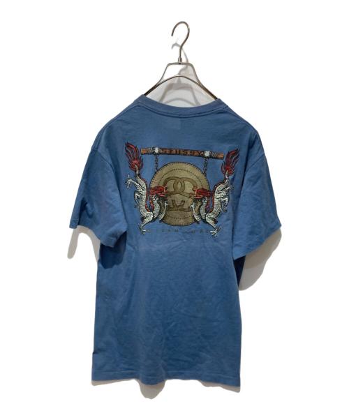 stussy（ステューシー）stussy (ステューシー) SSリングロゴドラムTシャツ スカイブルー サイズ:Mの古着・服飾アイテム