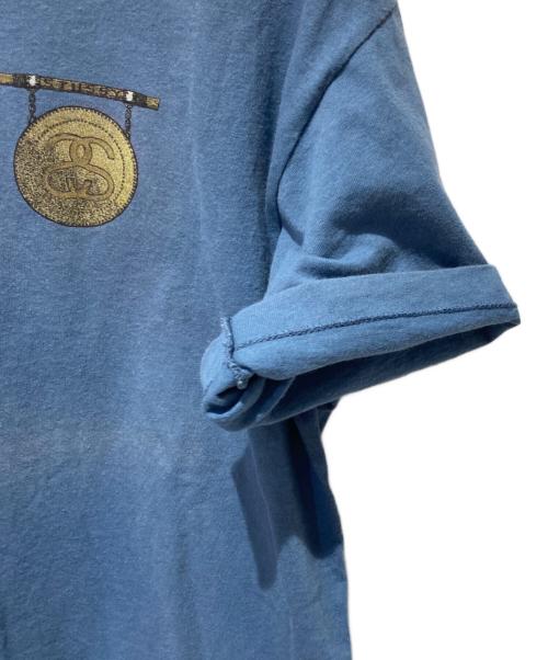 stussy（ステューシー）stussy (ステューシー) SSリングロゴドラムTシャツ スカイブルー サイズ:Mの古着・服飾アイテム