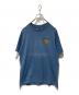 stussy（ステューシー）の古着「SSリングロゴドラムTシャツ」｜スカイブルー