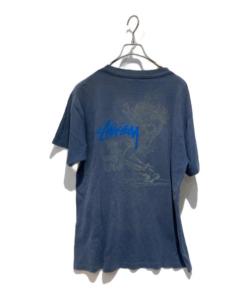 stussy（ステューシー）stussy (ステューシー) プリントTシャツ ネイビー サイズ:Ｌの古着・服飾アイテム