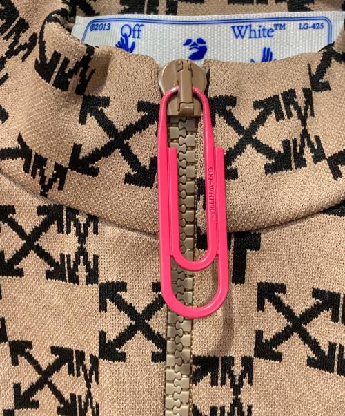 OFFWHITE（オフホワイト）OFFWHITE (オフホワイト) Monogram Track Top ブラウン×ブラック サイズ:38の古着・服飾アイテム