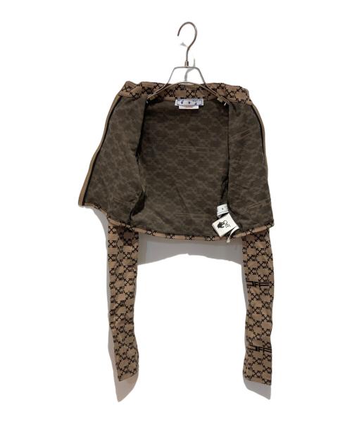 OFFWHITE（オフホワイト）OFFWHITE (オフホワイト) Monogram Track Top ブラウン×ブラック サイズ:38の古着・服飾アイテム