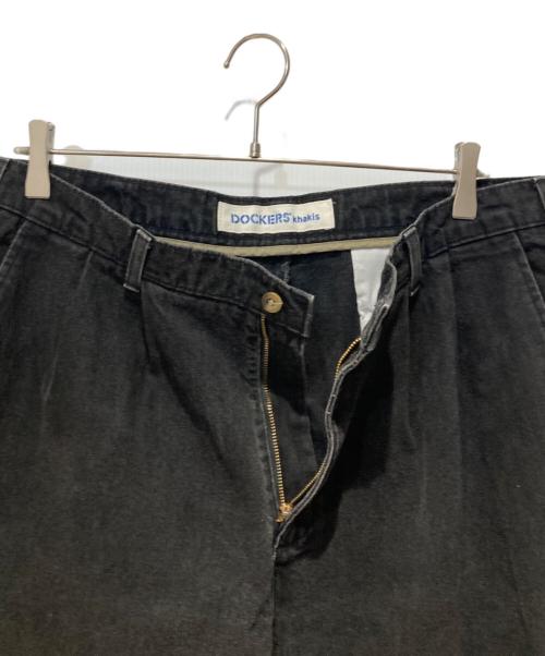 DOCKERS（ドッカーズ）DOCKERS (ドッカーズ) khakis Black Denim Slacks ブラック サイズ:W36の古着・服飾アイテム