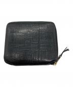 COMME des GARCONSコムデギャルソン）の古着「EMMBOSSED LOGOTYPE 1 WALLET」｜ブラック