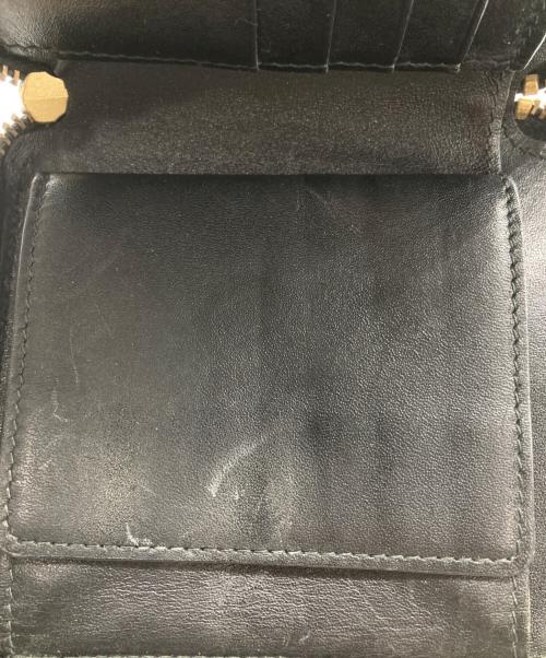 COMME des GARCONS（コムデギャルソン）COMME des GARCONS (コムデギャルソン) EMMBOSSED LOGOTYPE 1 WALLET ブラックの古着・服飾アイテム