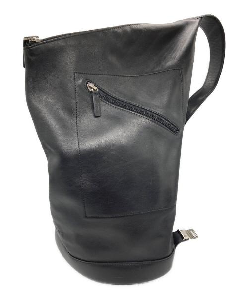 LOEWE（ロエベ）LOEWE (ロエベ) レザーボディバッグ ブラックの古着・服飾アイテム