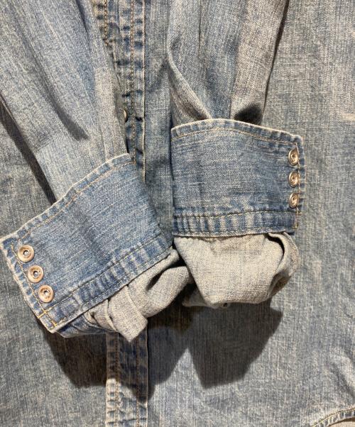 REMI RELIEF（レミレリーフ）REMI RELIEF (レミレリーフ) ヴィンテージ加工スタッズデニムウエスタンシャツ インディゴ サイズ:Sの古着・服飾アイテム