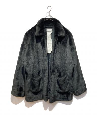 【中古】doublet HAND-PAITED FUR JACKET サイズS 19AW06BL90 ブラック ダブレット ハンドペイント ファージャケット[17][240017739505] 中古・古着通販】doublet (ダブレット) HAND PAINTED FUR JACKT