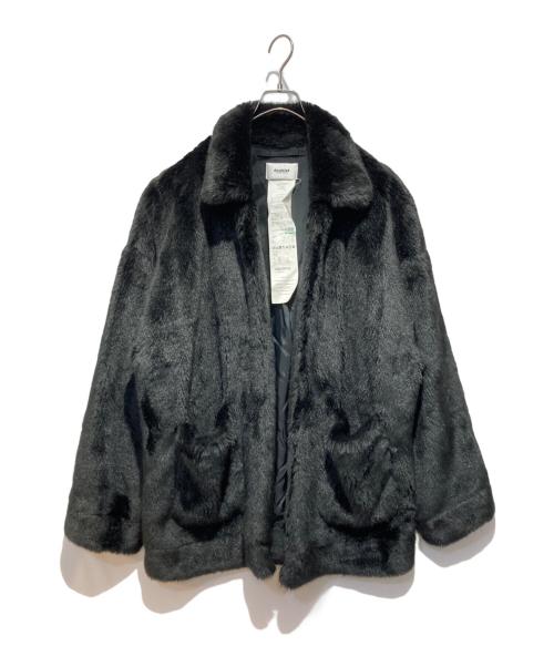 doublet（ダブレット）doublet (ダブレット) HAND PAINTED FUR JACKT ブラック サイズ:Ｍの古着・服飾アイテム