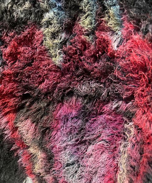 doublet（ダブレット）doublet (ダブレット) HAND PAINTED FUR JACKT ブラック サイズ:Ｍの古着・服飾アイテム
