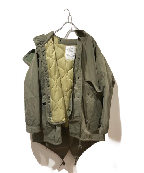 HOUSTON（ヒューストン）HOUSTON (ヒューストン) EXTREME COLD WEATHER PARKA グリーン サイズ:XSの古着・服飾アイテム