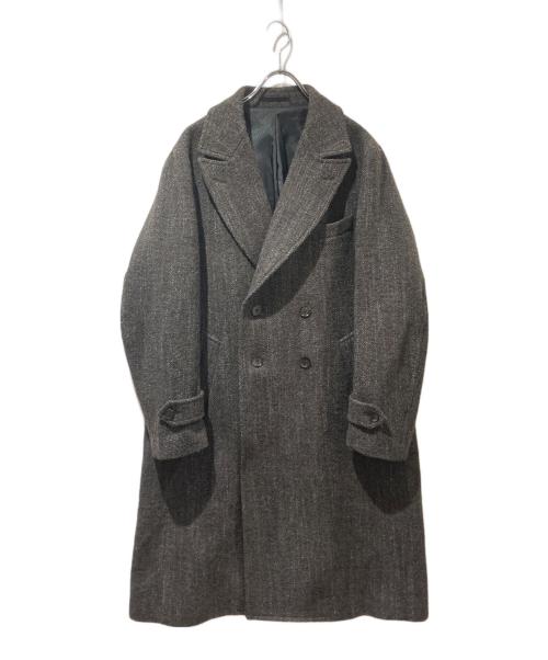 MEN'S BIGI（メンズビギ）MEN'S BIGI (メンズビギ) ヴィンテージツイードダブルブレステッドコート グレー サイズ:2の古着・服飾アイテム