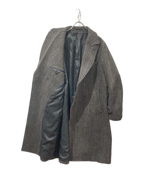 MEN'S BIGI（メンズビギ）MEN'S BIGI (メンズビギ) ヴィンテージツイードダブルブレステッドコート グレー サイズ:2の古着・服飾アイテム