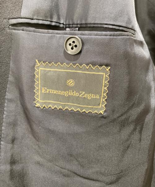 ERMENEGILDO ZEGNA（エルメネジルド・ゼニア）Ermenegildo Zegna (エルメネジルド・ゼニア) カシミヤダブルジャケット ネイビー サイズ:48の古着・服飾アイテム