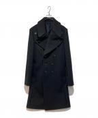 BALENCIAGAバレンシアガ）の古着「ダブルロングコート」｜ブラック