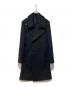 BALENCIAGA（バレンシアガ）の古着「ダブルロングコート」｜ブラック