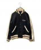 BANKROBBERバンクロバー）の古着「リバーシブルスタジャン」｜ブラック