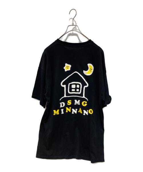 MINNANO（ミンナノ）MINNANO (ミンナノ) DOVER STREET MARKET GINZA (ドーバー ストリート マーケット ギンザ) プリントTシャツ ブラック サイズ:XLの古着・服飾アイテム
