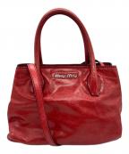 MIU MIUミュウミュウ）の古着「ハンドバッグ」｜レッド