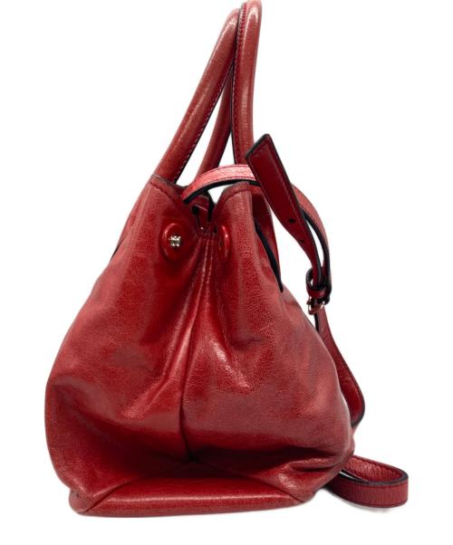 MIU MIU（ミュウミュウ）MIU MIU (ミュウミュウ) ハンドバッグ レッドの古着・服飾アイテム