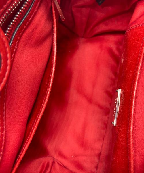 MIU MIU（ミュウミュウ）MIU MIU (ミュウミュウ) ハンドバッグ レッドの古着・服飾アイテム