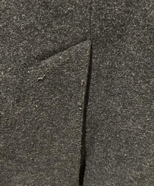 DIESEL（ディーゼル）DIESEL (ディーゼル) レザー切り替えチェスターコート ブラック サイズ:表記無しの古着・服飾アイテム