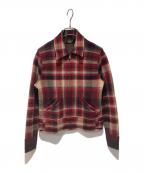 RRLダブルアールエル）の古着「ジップアップニットジャケット」｜レッド