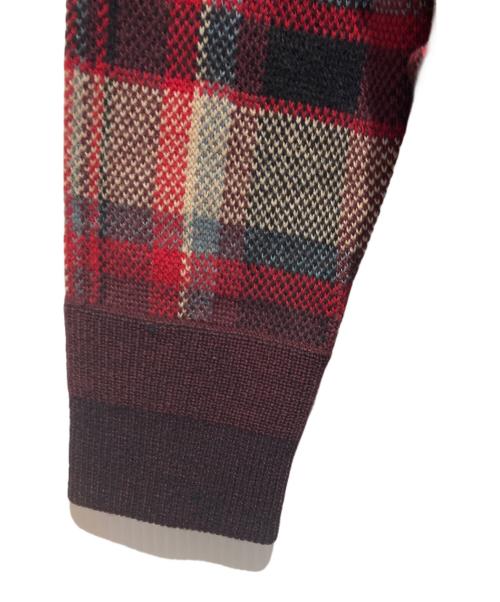 RRL（ダブルアールエル）RRL (ダブルアールエル) ジップアップニットジャケット レッド サイズ:1の古着・服飾アイテム