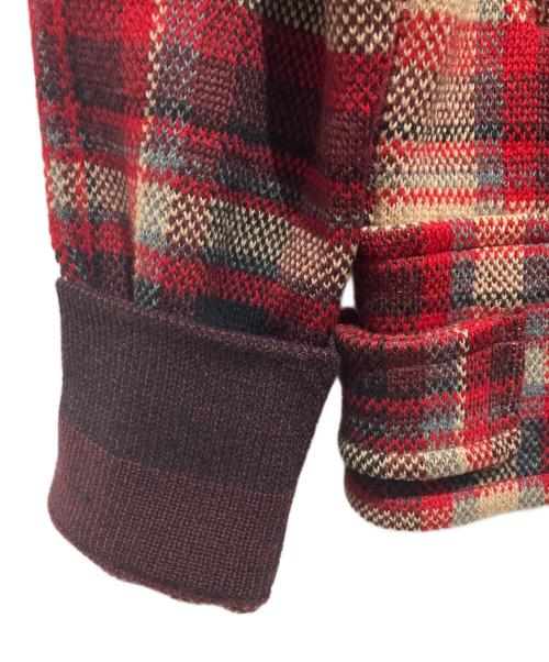 RRL（ダブルアールエル）RRL (ダブルアールエル) ジップアップニットジャケット レッド サイズ:1の古着・服飾アイテム