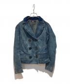 RRLダブルアールエル）の古着「ダブルブレストデニムジャケット」｜インディゴ