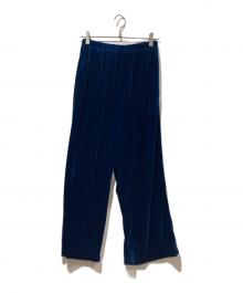 BALENCIAGA（バレンシアガ）の古着「Velor Wide Pants」｜ブルー