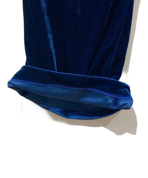 BALENCIAGA（バレンシアガ）BALENCIAGA (バレンシアガ) Velor Wide Pants ブルー サイズ:XSの古着・服飾アイテム