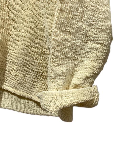 STONE ISLAND（ストーンアイランド）STONE ISLAND (ストーンアイランド) Vネックコットンニット イエロー サイズ:Mの古着・服飾アイテム