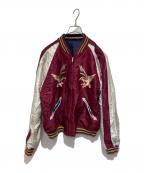 東洋エンタープライズトウヨウエンタープライズ）の古着「虎×赤鷲リバーシブルサテンスカジャン」｜ネイビー×パープル