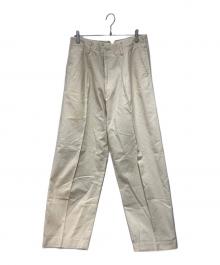 Y's for men（ワイズフォーメン）の古着「90’s 2タックコットンワイドスラックス」｜アイボリー