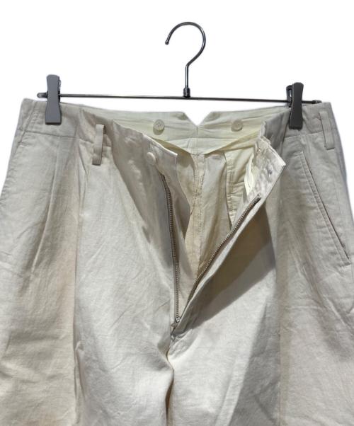 Y's for men（ワイズフォーメン）Y'S for men (ワイズフォーメン) 90’s 2タックコットンワイドスラックス アイボリー サイズ:Lの古着・服飾アイテム