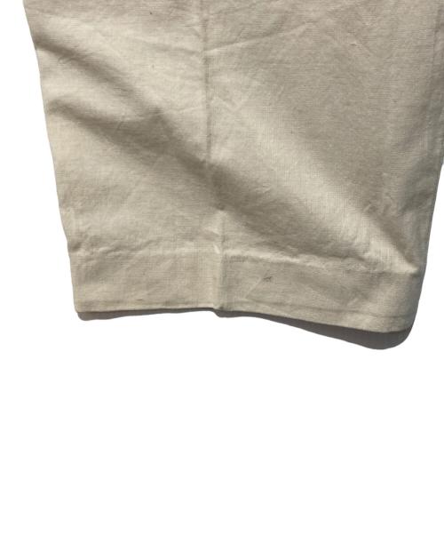 Y's for men（ワイズフォーメン）Y'S for men (ワイズフォーメン) 90’s 2タックコットンワイドスラックス アイボリー サイズ:Lの古着・服飾アイテム
