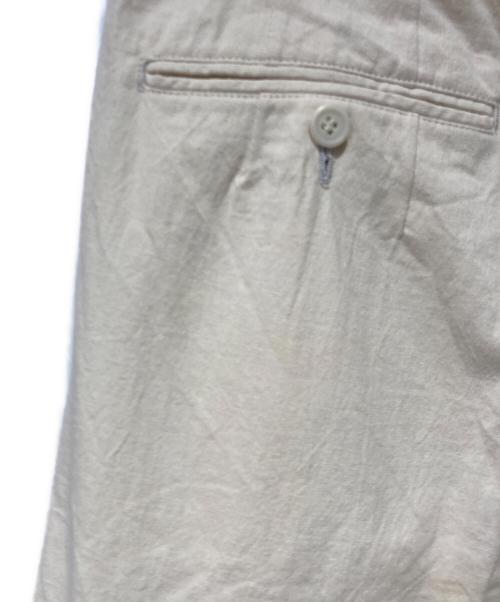 Y's for men（ワイズフォーメン）Y'S for men (ワイズフォーメン) 90’s 2タックコットンワイドスラックス アイボリー サイズ:Lの古着・服飾アイテム